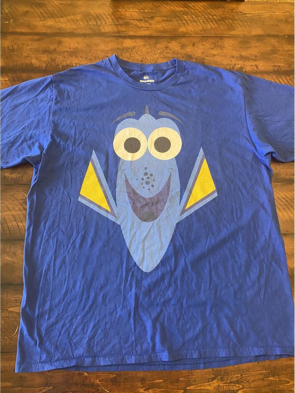 Licensed Disney & Pixar’s Finding Dory Blue Costume Premium Shirt Adults XL Fish